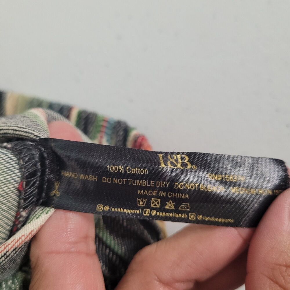L&B Striped Boot-Cut Pants in Multicolor Vertical Bands - Picture 5 of 13